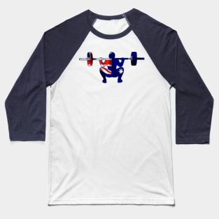 Squats Flag of Australia Baseball T-Shirt